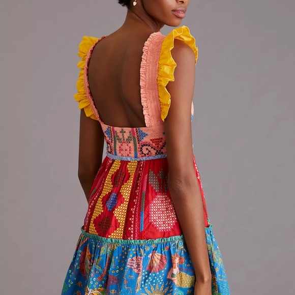 Farm Rio Embroidered Mini Dress - Picture 4 of 8